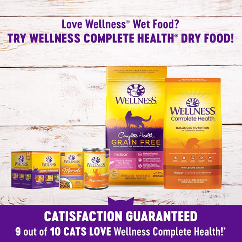 Wellness Healthy Indulgence Gravies Grain-Free Wet Cat Food, Made with Natural Ingredients and Quality Proteins, Complete and Balanced Meal, 3 oz ...
