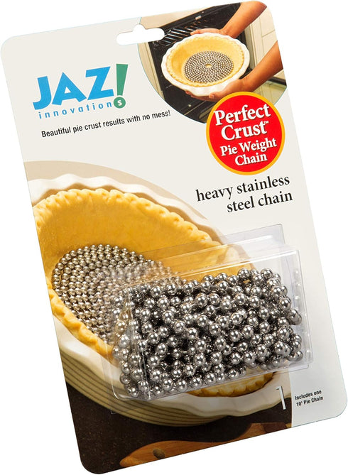 Jaz Innovations Perfect Pie Crust Stainless Steel Weight Chain - 10 Feet...