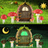 Fairy Door and Mushrooms for Garden, Glow in The Dark Fairy Garden Decor Accessories, Fairy Wild Garden Accessories Resin Miniature Garden Accesso...