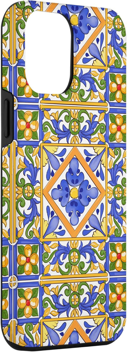 iPhone 14 Pro Max Sicilian,Italian,summer,tiles,mosaic,majolica art Case...