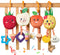 OR OR TU Baby Toys for 3 6 9 12 Months, Hanging Toys Fruit Rattles Infant Newborn Stroller Mobile Toys Car Seat Crib Plush Wind Chime for Boys Gir...