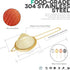 Homestia Fine Mesh Strainer for Kitchen, 304 Stainless Steel Sieve Sifters Cocktail Strainer for Food, Tea, Oil, Noodles, Coffee, Juice, Flour, Fr...