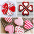 5 Pieces Heart Cookie Cutter 3.95", 3.35", 2.75", 2.36",1.37" Valentine’s Day Cookie Cutters for Baking and Decorating Anniversary, Bridal, Engage...
