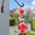 Hummingbird Feeder Insect_Guard | Flower Shape Ant_Moat for Wildlife Feeder Accessory Hooks - Plastics Hanging Ant_Traps for Patio Lawn Garden Out...