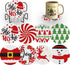 8 Pcs Christmas Diamond Art Coasters Kits with Holder DIY Christmas Diamond Art Coaster for Adults Diamond Kits Supplies for Christmas...