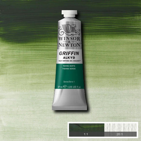 Winsor & Newton Griffin Alkyd Fast Drying Oil Paint, 37ml (1.25-oz) tube, Terre Verte...