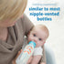 Dr. Brown's Anti-Colic Options+ Narrow Sippy Bottle Starter Kit, 8oz/250mL, with Level 3 Medium-Fast Flow Nipple and Soft 100% Silicone Sippy Spou...