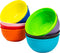 Youngever 9 Pack 10 Ounce Plastic Bowls, Kids Plastic Bowls, Set of 9 (9 Rainbow Colors)...