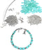 Hidden Hollow Beads DIY Craft Beading Kit, Everything to Make Cancer Awareness Bracelets, Uses Wire, Crimps and Clasps, Fundraising and Gifts (Ova...