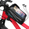 DURATECH Bike Bag, Bike Accessories, Waterproof Bike Phone Bag with EVA Material, TPU Touch Screen and Sun Visor, Bicycle Bag for Phones Under 6.9...