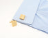 Brushed Metal Square Metal Cufflinks for Men In Gift Box Silver/Black/Gold Plated/Rose Gold Men's Cuff Link for Wedding Shirt Party Business Regul...