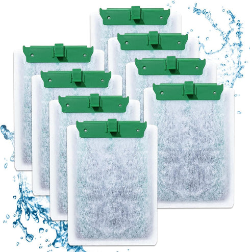 8 Pack Fish Tank Filter, Filter Cartridges Compatible with Tetra Whisper Bio-Bag Filters Medium Replacement Filter Cartridges for Whisper ReptoFil...
