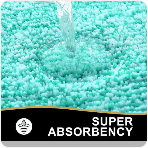 OLANLY Bathroom Rugs 24x16, Extra Soft and Absorbent Microfiber Bath Mat, Non-Slip, Machine Washable, Quick Dry Shaggy Bath Carpet, Suitable for B...