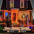 200 LED Halloween Lights Outdoor, 66ft Orange String Lights Indoor 8 Modes Clear Wire, Plug in Waterproof Orange Christmas Lights for Christmas Ha...
