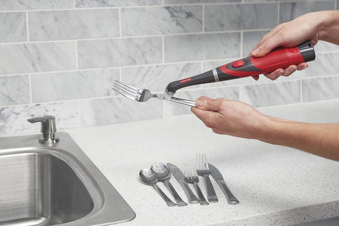 Rubbermaid Reveal Power Scrubber Attachable Soft Bristle & Velcro Head with 6 Microfiber Pads for Cordless Electric Battery Powered Scrub Brush Id...