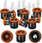 10 Pieces Variable Arc Nozzle, Replacement Pop-up Sprinkler Heads Compatible with Most of Adjustable Pop Up Sprinkler Spray Head for Garden Lawn I...