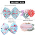 5 Inch Hair Bows for Girls Boutique Ribbon Artificial Floral Hair Bow Clips Hair Accessory for Girls 11pcs...