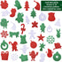 288 Pieces Glitter Christmas Foam Stickers Self Adhesive Xmas Theme Shapes Stickers Craft Sticker for Christmas Party Decoration DIY Crafts Suppli...