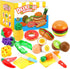 33pcs Cutting Pretend Play Food Toys for Kids Kitchen Set Playset Accessories BPA Free Peel & Cut Toy Food Fruits and Vegetables Toys, Christmas B...