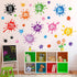Colorful Inspirational Quotes Wall Decals Watercolor Paint Wall Decals Ink Splatter Splotches Wall Stickers Motivational Lettering Positive Saying...
