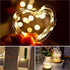 Twinkle Fairy Lights Battery Powered 3 Modes with Timer Firefly Lights 20 LED on 7.2feet Silvery Copper Wire for DIY Wedding Party Christmas Hallo...