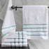 Comfort Spaces Cotton 8 Piece Bath Towel Set Striped Ultra Soft Hotel Quality Quick Dry Absorbent Bathroom Shower Hand Face Washcloths, Multi-Size...