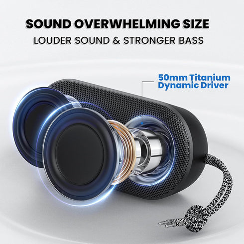 MIATONE Portable Bluetooth Speakers with Lights, Bluetooth Speaker Kids, 15W, IPX7 Waterproof, Bluetooth 5.3, 24H Playtime, Built-in MIC, TWS Port...
