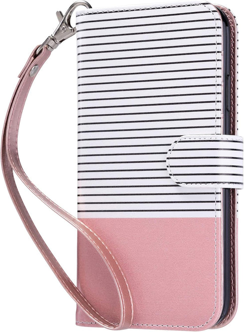 ULAK Compatible with iPhone 11 Wallet Case with Card Holder, PU Leather Flip Cover with Kickstand Magnetic Closure, TPU Shockproof Interior Protec...