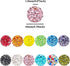 Rhinestone Beads for Jewelry Making 200pcs Mix 10mm Rhinestone Beads for Pens Making Bulk Glitter Sparkle Disco Ball rhinestone Spacer Beads for B...