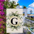 LUTER Monogram Letter G Garden Flag, 12x18 Inch Floral Garden Flag Garden Letter Flags Burlap Flag Family Last Name for Outside, Yard, Patios, Law...