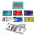 Unisex-Adult's Petite Credit Card Holder Leather Slim Minimalist Wallet, Light Blue with Id Window, Classic...