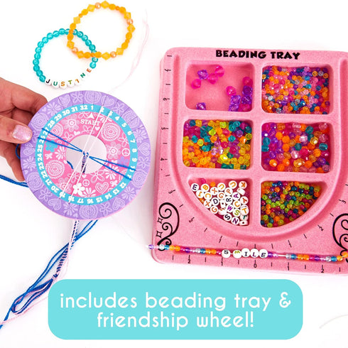 Just My Style My Very Own Jewelry Studio, Personalized Bracelet Making Kit With 1700+ Beads, Bead Kit Great for On-The-Go, Travel DIY Custom Acces...