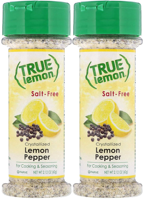True Lemon Pepper Seasoning (2 pack) Natural Ingredients, No Salt, No Gluten...