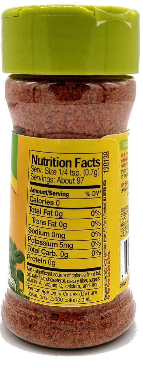 Mrs. Dash Caribbean Citrus and Fiesta Lime Bundle (2.4 oz, 1 of each flavor)...