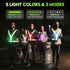 LED Reflective Running Vest, 3rd Generation Running Gear, 5 Lights Colors High Visibility Running Vest Rechargeable for Night Running Walking Cycl...