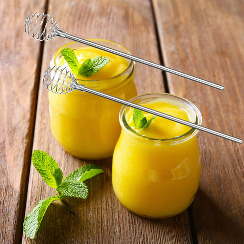 8 Pieces Coffee Stir Sticks, Stainless Steel Specialty Spoons Spherical Mixing Spoon Solid/Hollow Spring Stirring Stick for Drink/Cocktail/Coffee/...