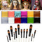 Face Paint Makeup Palette Face Body Paint Set 12 Colors Christmas Halloween Face Paint Kit Sfx Makeup palette Cosplay Makeup Kit with 12 Brushes (...