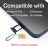 ASDAWN for iPhone 11 Pro Max SIM Card Slot Tray Holder Replacement for iPhone 11 Pro SIM Card Tray Slot Waterproof Rubber Ring and SIM pin(Single ...
