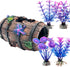 Faeshoo Fish Tank Decoration Betta Fish Tank Decorations Accessories for Aquarium Tank, Starfish Barrel x 1pc, Aquatic Plants x 4pcs...