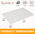 2PCS Cooling Racks for Cooking and Baking - 10" x 15"Heavy Duty Stainless Steel Wire Rack for Baking, Grilling, Roasting - Oven & Dishwasher Safe ...