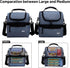 MIER 2 Compartment Lunch Bag for Men Women, Leakproof Insulated Cooler Bag for Work, Bluesteel, Medium...