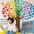 Classroom Tree Bulletin Board Decorations, Hearts Bulletin Board Tree Cutouts Set, Welcome Classroom Bulletin Tree Wall Decors for Nursery Element...
