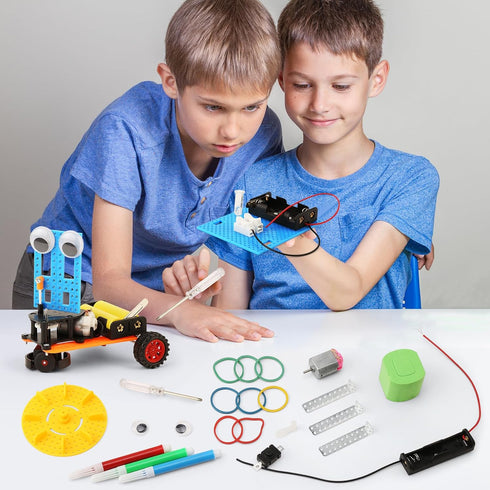 STEM Science Robotics Kit, Experiments Projects Activities for Kids 6-8 8-12, Build Robot Crafts for Boys Toys, DIY Electronic Engineering Buildin...