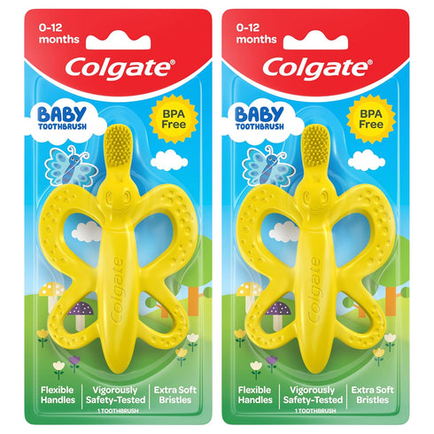 Colgate Baby Toothbrush and Teether, Bpa Free, 2 Count...