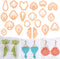 Puocaon Basic Clay Earring Cutters - 21 Pcs Polymer Clay Cutters, Classic Geometric Clay Jewelry Cutters Set, Shell Clay Earring Cutter, Radial Sh...