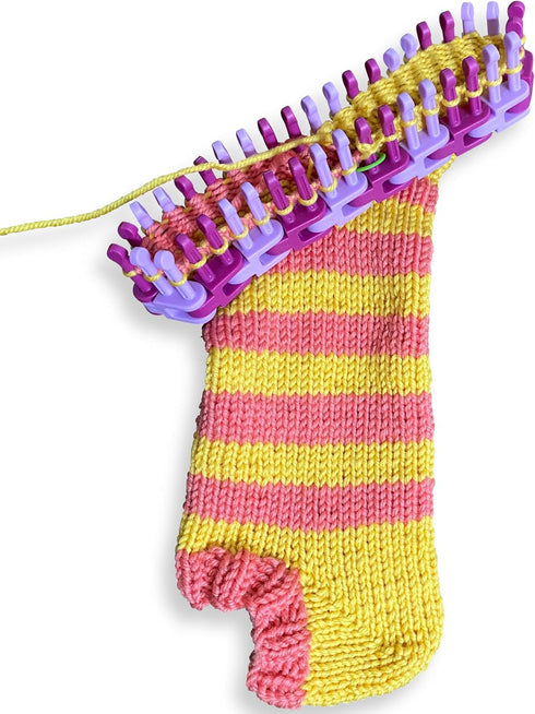Authentic Knitting Board Flexee Loom Links Skinny, Small Gauge, for Thin Yarn, 48 Links, 96 pegs...