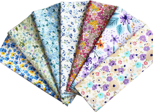 42-10" Quilting Cotton Fabric Bundles Printed Floral Craft Fabric Precut 100% Cotton Layer Cake Fabrics Quilting Squares for Any DIY Sewing Crafts...
