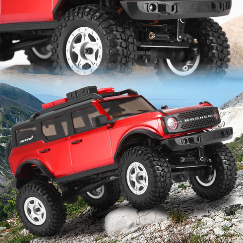 COOWOO 1.0 Inch RC Rubber Tires Upgrade Parts for 1/24 SCX24 and 1/18 TRX-4M RC Crawler Cars - Better Traction, Realistic Look, and Long-Lasting P...