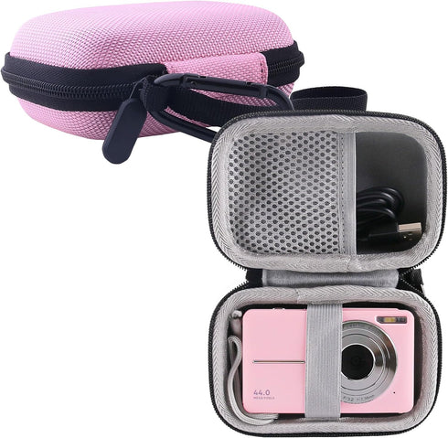 WERJIA Kids Camera Case for CAMKORY/VAHOIALD/Nsoela/IWEUKJLO/Lecran FHD 1080P Digital Camera for Kids with, and More Brands Kids Camera (Pink)...