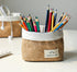 Small Cotton and Linen Hanging Storage Basket for Desktop, Ideal for Organizing Keys and Miscellaneous Items....